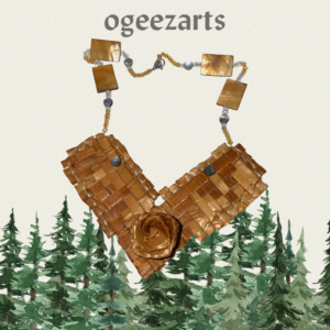 weaved heart necklace