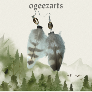 feather ear rings